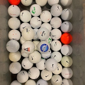 50 Nike Assorted Golf Balls - Good to Very Good Condition
