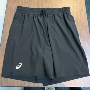 New Asics Mens Circuit 2 7in Woven Shorts -- Mens Large