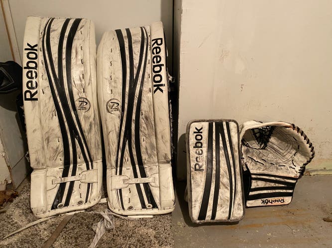 Used 34+1" Reebok Regular 18K Goalie Full Set
