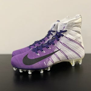 Size 9 Nike Vapor Untouchable 3 Elite Flyknit Football Cleats AO3006-155 Purple