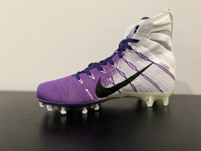 Size 10 Nike Vapor Untouchable 3 Elite Flyknit Football Cleats AO3006-155  Purple