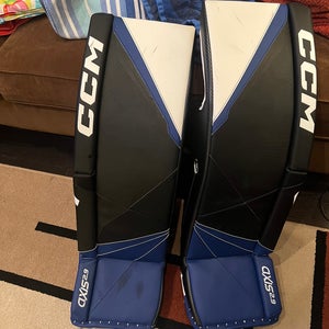 CCM axis 2.9 hockey goalie leg pads 36+1.5