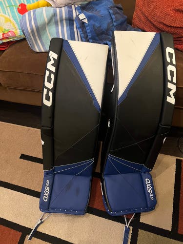 CCM axis 2.9 hockey goalie leg pads 36+1.5