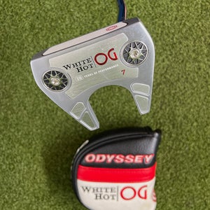 Odyssey White Hot OG #7 Putter, 35", RH + HC, Stock Steel Shaft & Grip- Great!