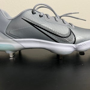 Nike Force Zoom Trout 7 Pro Metal Baseball Cleats Men's Size 10 Grey