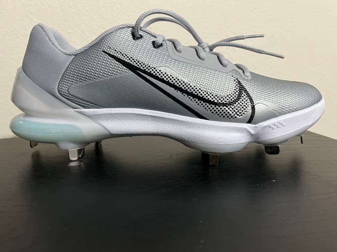 Nike Force Zoom Trout 7 Pro Metal Baseball Cleats Men's Size 10 Grey
