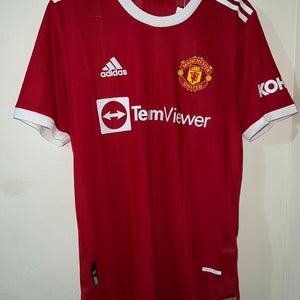 Adidas Manchester United Authentic Home Red/White Jersey Men Size Medium