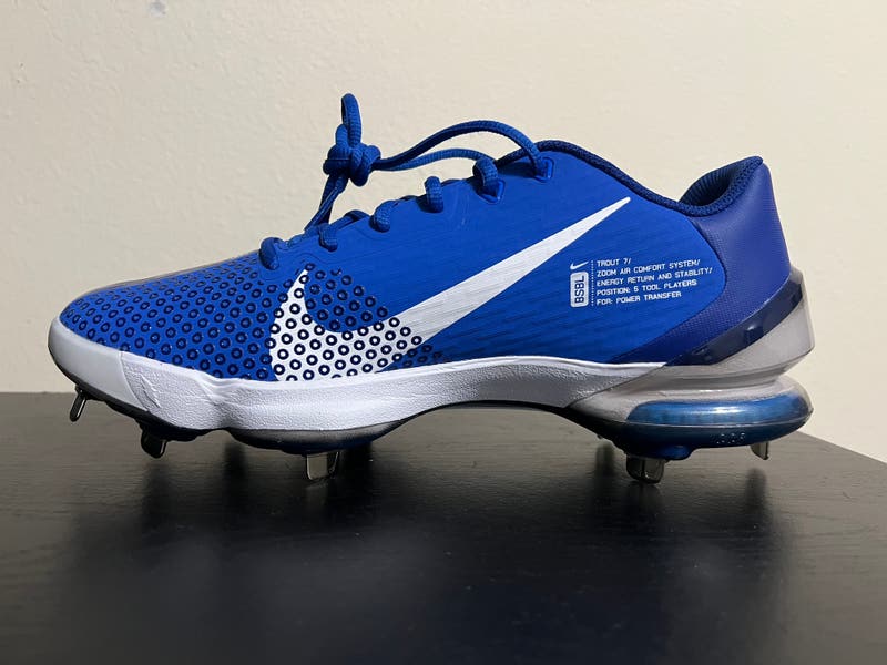 Nike Force Zoom Trout 7 Pro Baseball Cleats Royal Blue Men's Size
