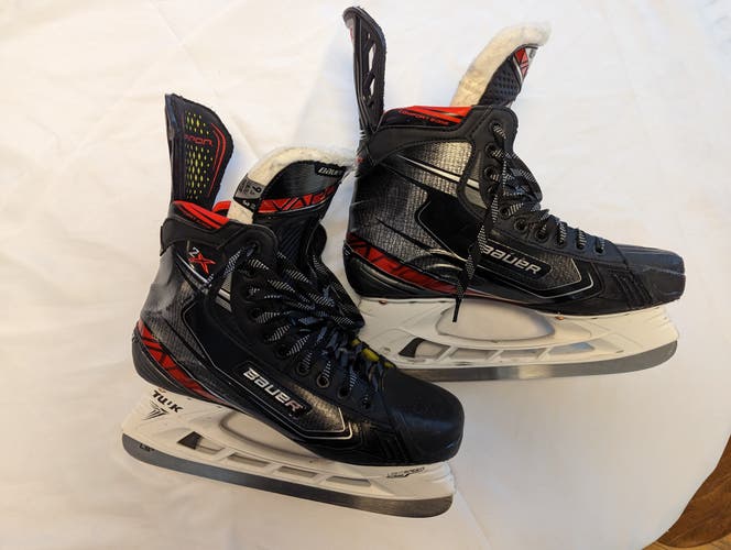 Senior Used Bauer Vapor 2X Hockey Skates Regular Width Size 9.5