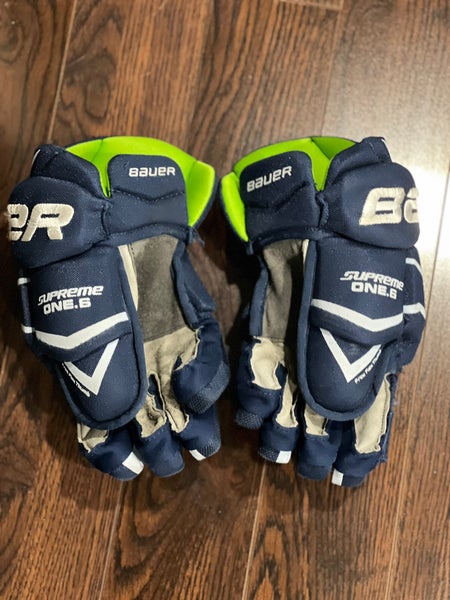Used Bauer 12"  Supreme One.6 Gloves