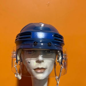 Used Blue Bauer 4500 Pro Stock Helmet Colorado Eagles #7 Medium