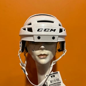 New White CCM V08 Helmet Medium