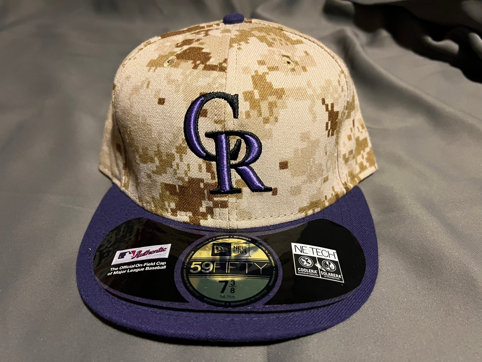 MLB Colorado Rockies Creed Flair Beige Hair Visor Adjustable Fan Velcro Hat  Cap - Sinbad Sports Store