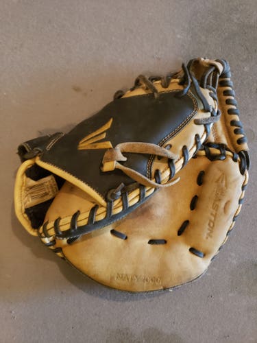 Used Easton Right Hand Throw Catcher's Natural Baseball Glove 13"