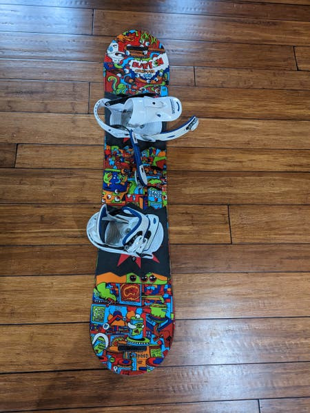 Used Burton chopper 125 cm snowboard with bindings | SidelineSwap