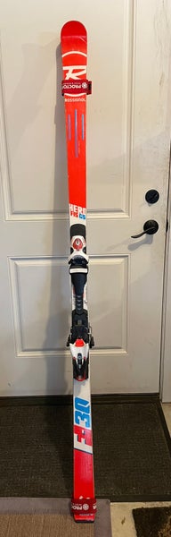Used Racing With Bindings Max Din 14 Hero FIS GS Pro Skis
