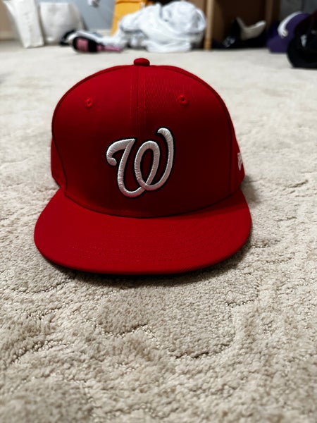 New Era Washington Nationals Hat Cap Mens Adjustable Strapback Blue MLB  Baseball