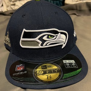 Seattle Seahawks 7 3/8 Super Bowl 48 patch 59fifty