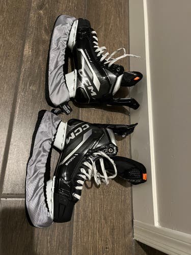 *Rare* 2022 CCM Tacks Vector Premier skates with BladeTech Black Diamond DLC Steel Size 9 R