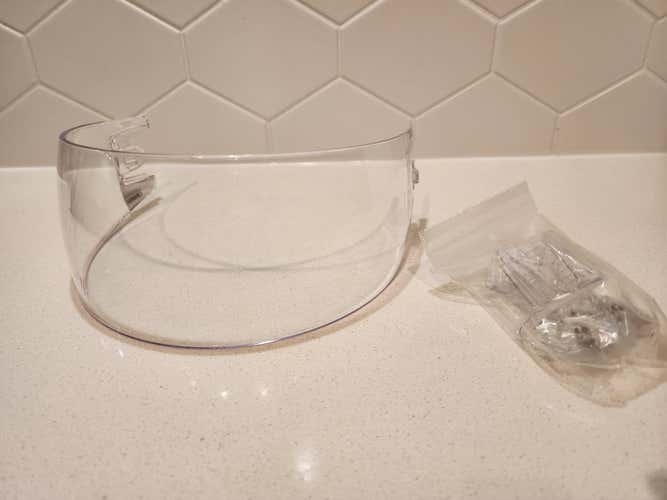 [Used] Bauer HDO Pro Clip Visor w/ Hardware - Senior - Some Scratches