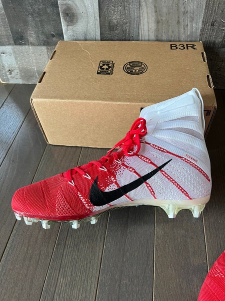 Nike Vapor Untouchable 3 Elite Flyknit Red White Football Cleats