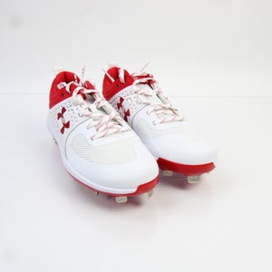 Under Armour Softball Cleat Women's White/Red New without Box 10