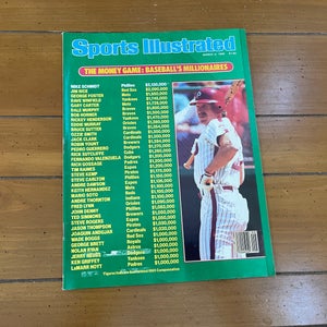 Philadelphia Phillies Mike Schmidt MLB BASEBALL 1985 Sports Illustrated Magazine