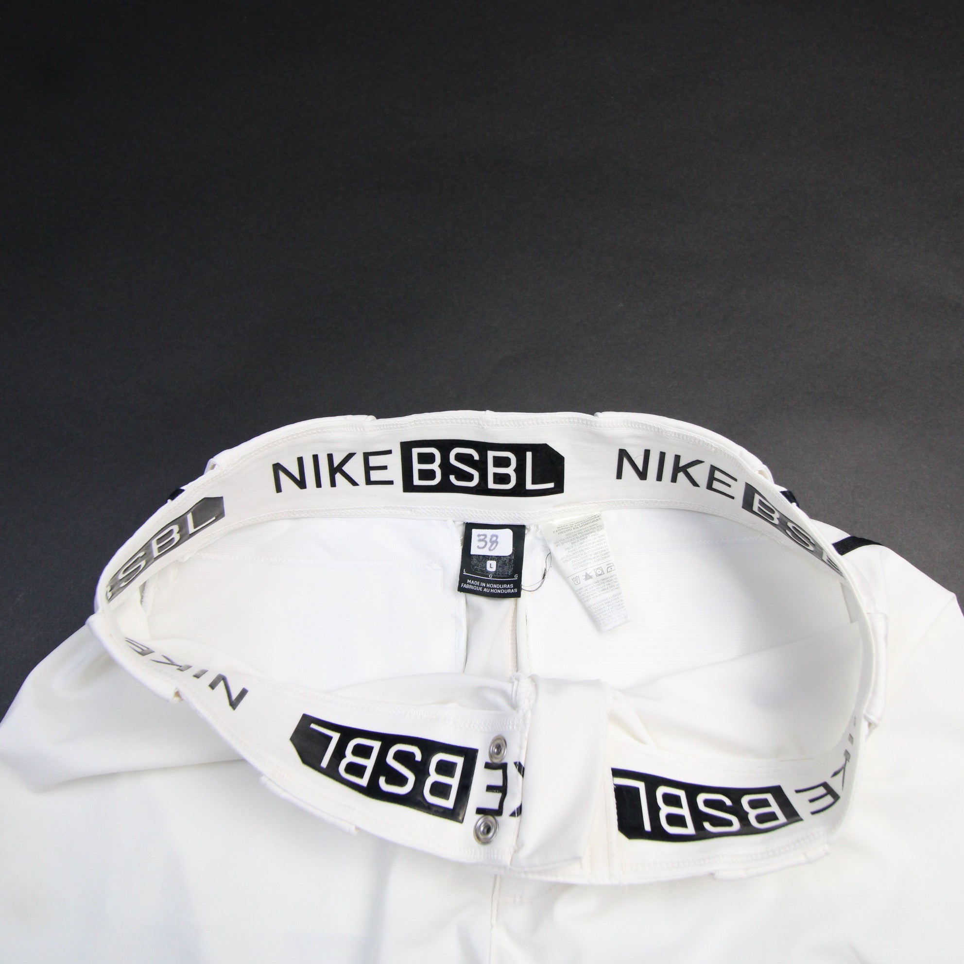 Nike Baseball Pants Men's White/Light Blue Used XS - Locker Room Direct