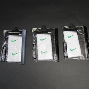 Nike Wristband Unisex White/Green New with Tags OSFA