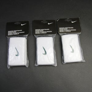 Nike Wristband Unisex White/Dark Green New with Tags OSFA