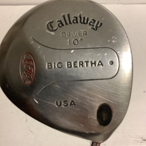 Used Callaway Big Bertha 10.0 Degree Regular Flex Graphite Shaft Drivers