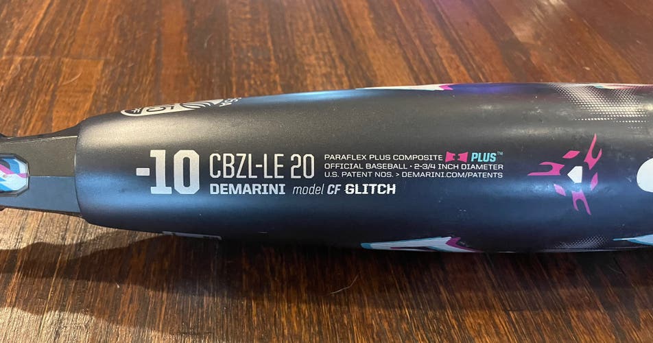 2020 Composite (-10) 21 oz 31" CF Glitch Bat