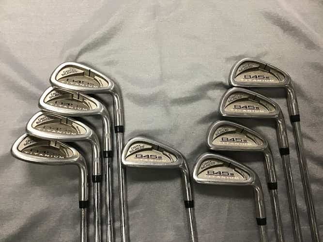Used Tommy Armour 845s Titanium No3 2i-sw Stiff Flex Steel Shaft Iron Sets