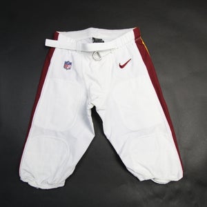 Nike OnField Football Pants Men's White/Burgundy Used 34SH