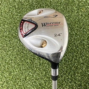Warrior Custom Golf Extreme Weighting 7 Wood 24* / RH / Senior Graphite / jl5318