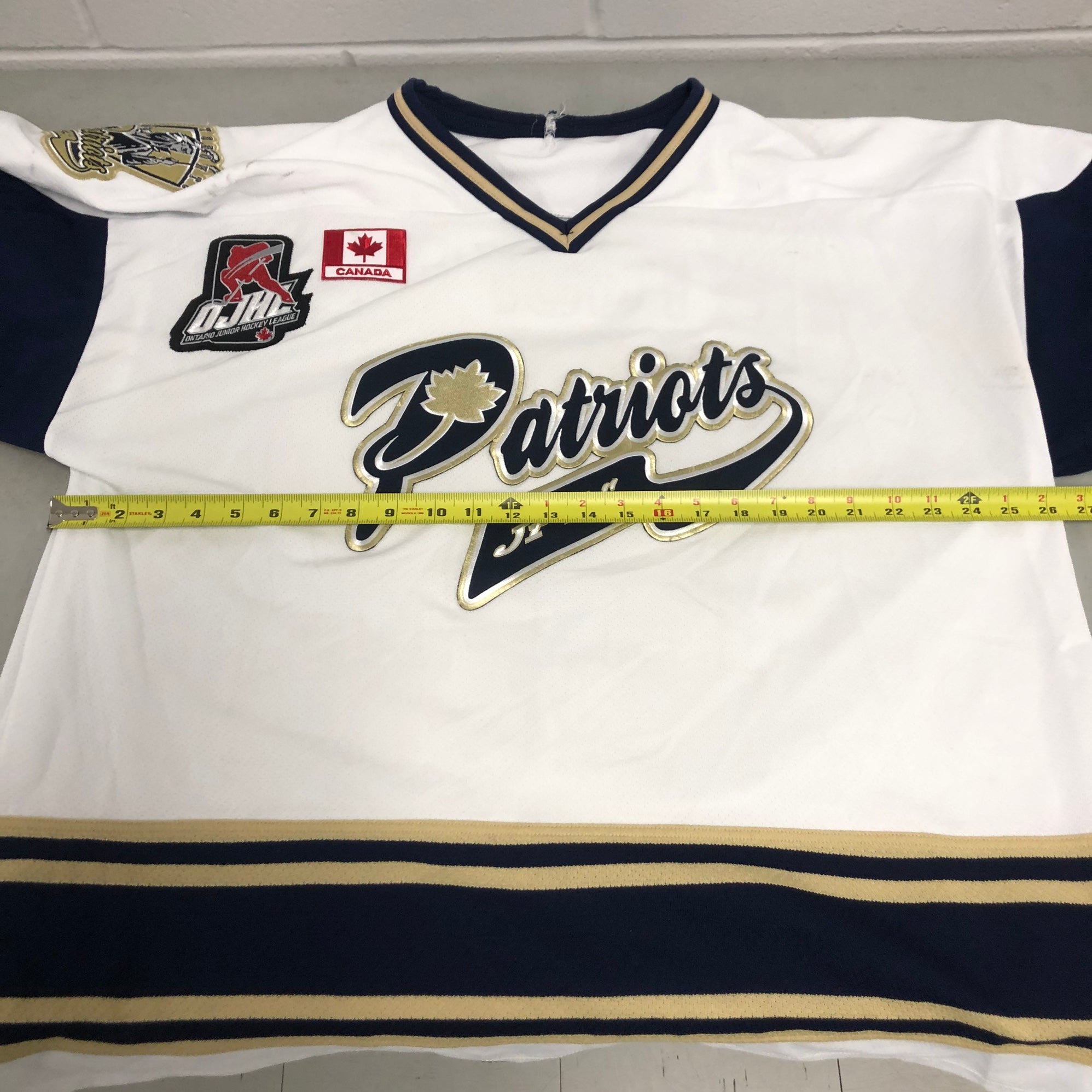 Toronto Patriots JrA XXL game worn jersey #3