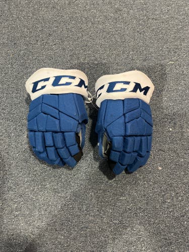 Game Used Blue CCM HGTKXP Pro Stock Glove Colorado Avalanche #11 14”