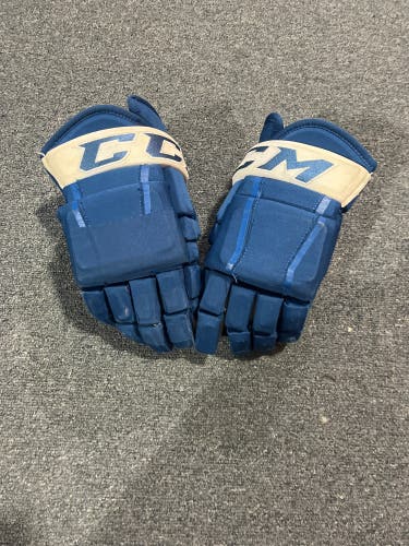 Used Blue CCM HG97 Pro Stock Gloves Colorado Avalanche #9 14”