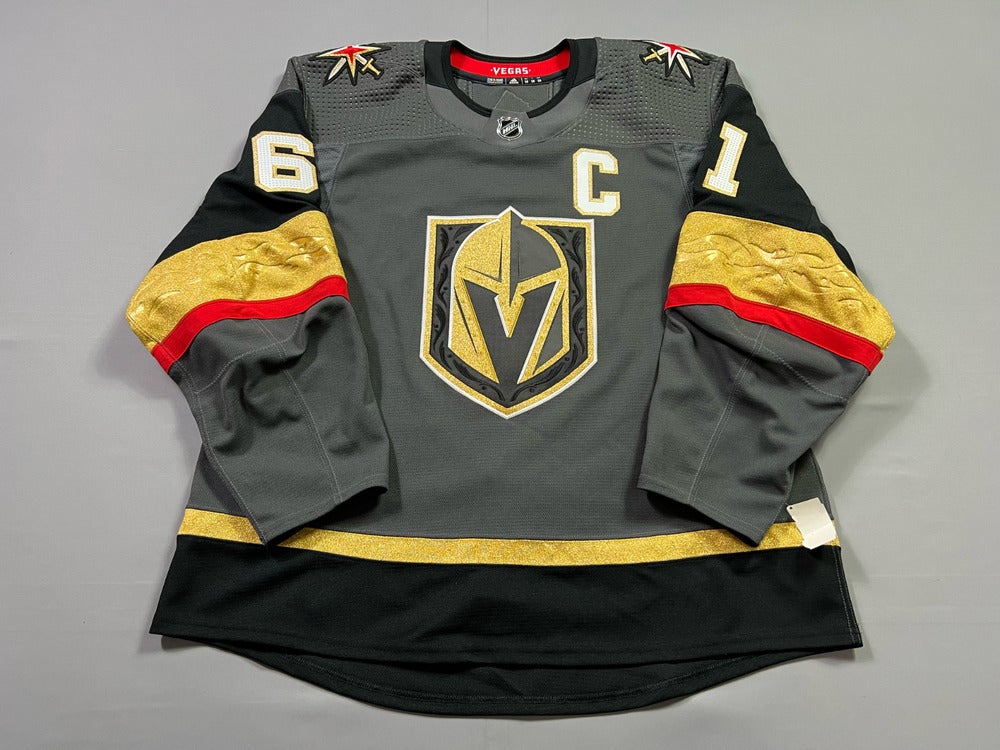 Men's adidas Mark Stone Gray Vegas Golden Knights Home Captain Patch  Primegreen Authentic Pro Player Jersey