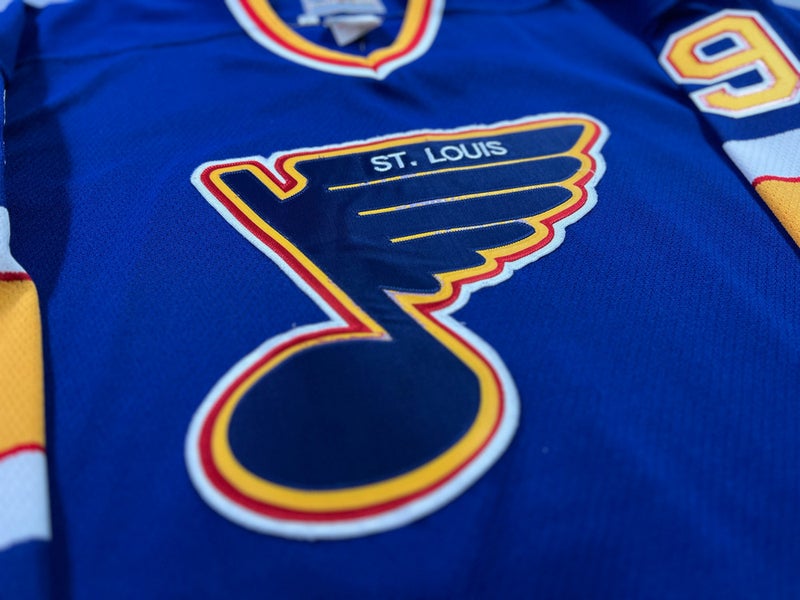 CCM Authentic St. Louis Blues NHL Hockey Jersey Vintage White Home 52