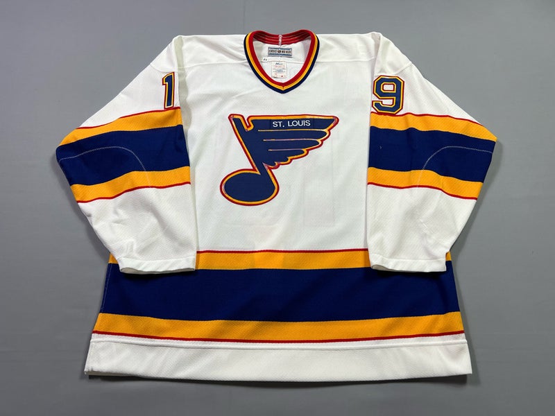 CCM Authentic St. Louis Blues NHL Hockey Jersey Vintage White Home 52