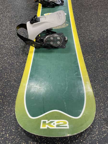 Used K2 Doublewide 161 Cm Men's Snowboard Combo | SidelineSwap Used K2 Doublewide 161 Cm Men's Snowboard Combo | SidelineSwap