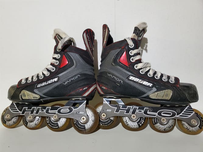 Used Bauer Vapor X40R Inline Skates Regular Width Size 2