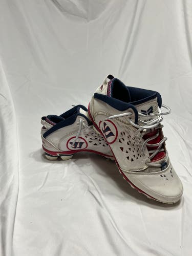 White Men's Molded Cleats Mid Top Adonis