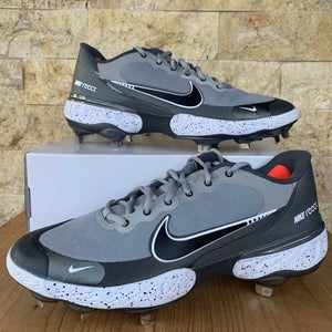 Nike Alpha Huarache Elite 3 Low Baseball Cleats Grey CK0746 011 Men Sz 9.5