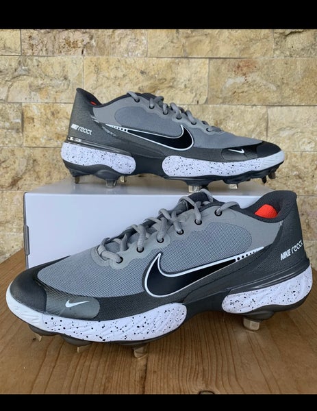 Nike Alpha Huarache Elite 3 Low Baseball Cleats Grey CK0746 011 Men Sz 9.5