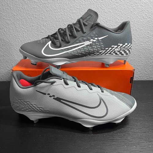 Nike React Vapor Ultrafly Elite 4 Mens Baseball Cleats DA0701-002 Size 13 Gray