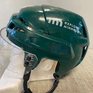 CCM V08 Pro Stock Hockey Helmet Combo CCM Visor Green Medium WILD 3324