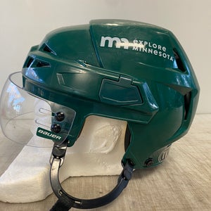 CCM V08 Pro Stock Hockey Helmet Combo Bauer Visor Green Medium WILD 3325