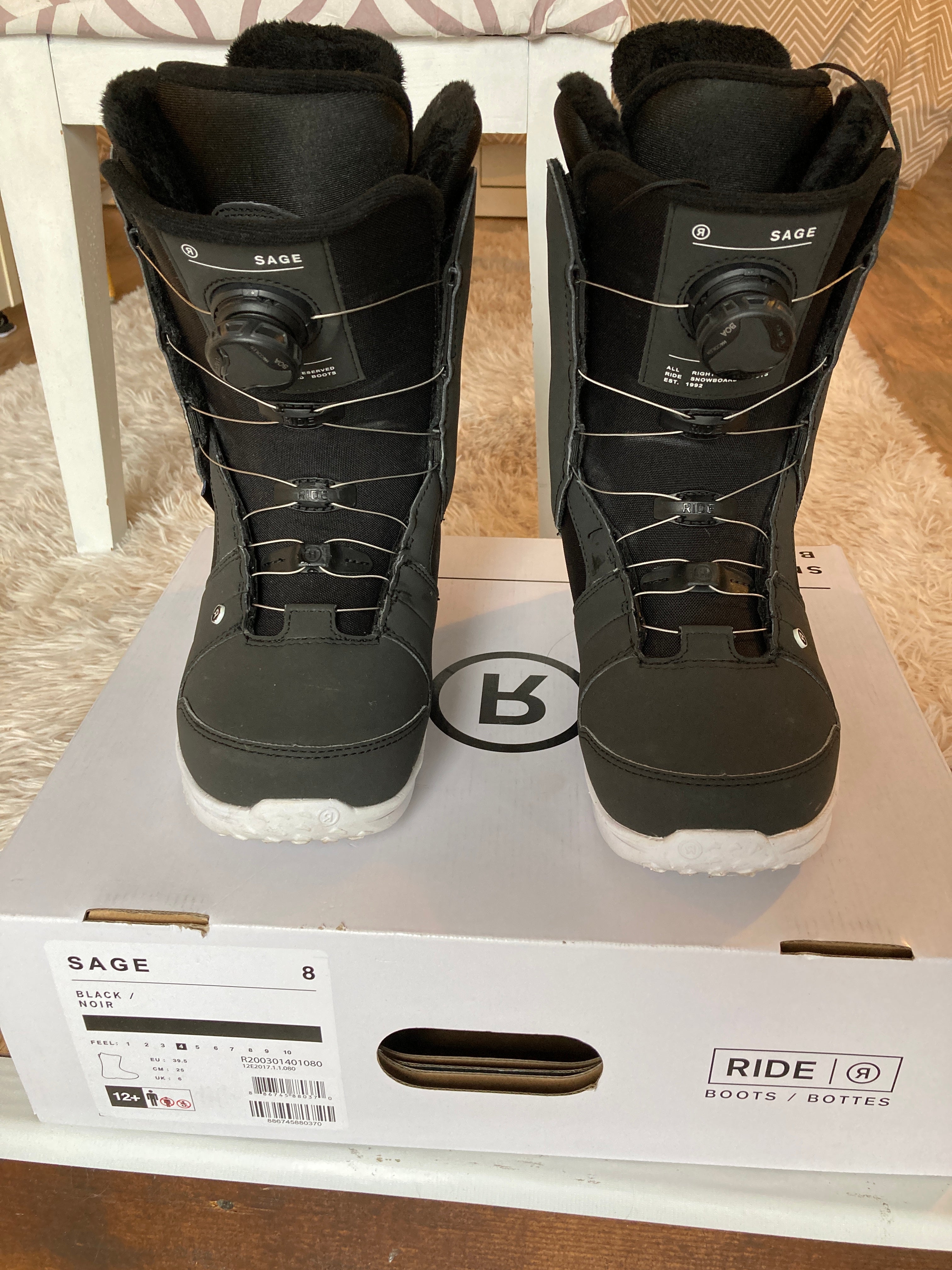 Ride Sage - Women's Used Size 8.0 (25 cm) Snowboard Boots Medium